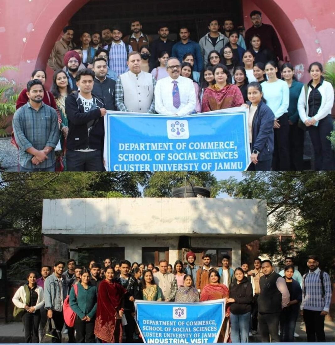 Department of Commerce, School of Social Sciences, Cluster University of Jammu Organises Educational Visit to Industrial Area, Samba