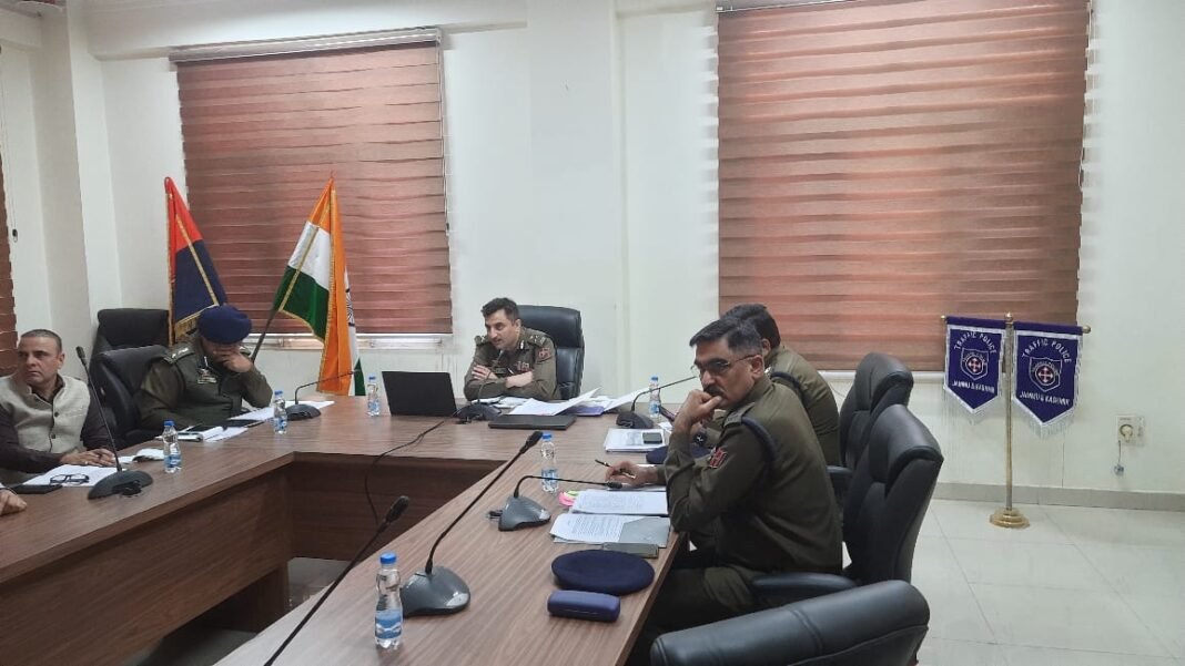 IGP Traffic J&K Conducts Meeting with all Unit heads of Traffic Police