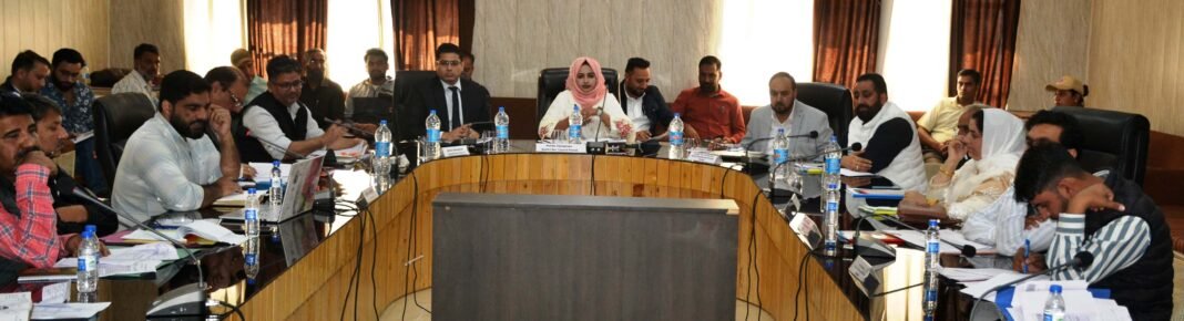 Chairperson DDC Poonch reviews status of developmental projects under district Capex 2024-25