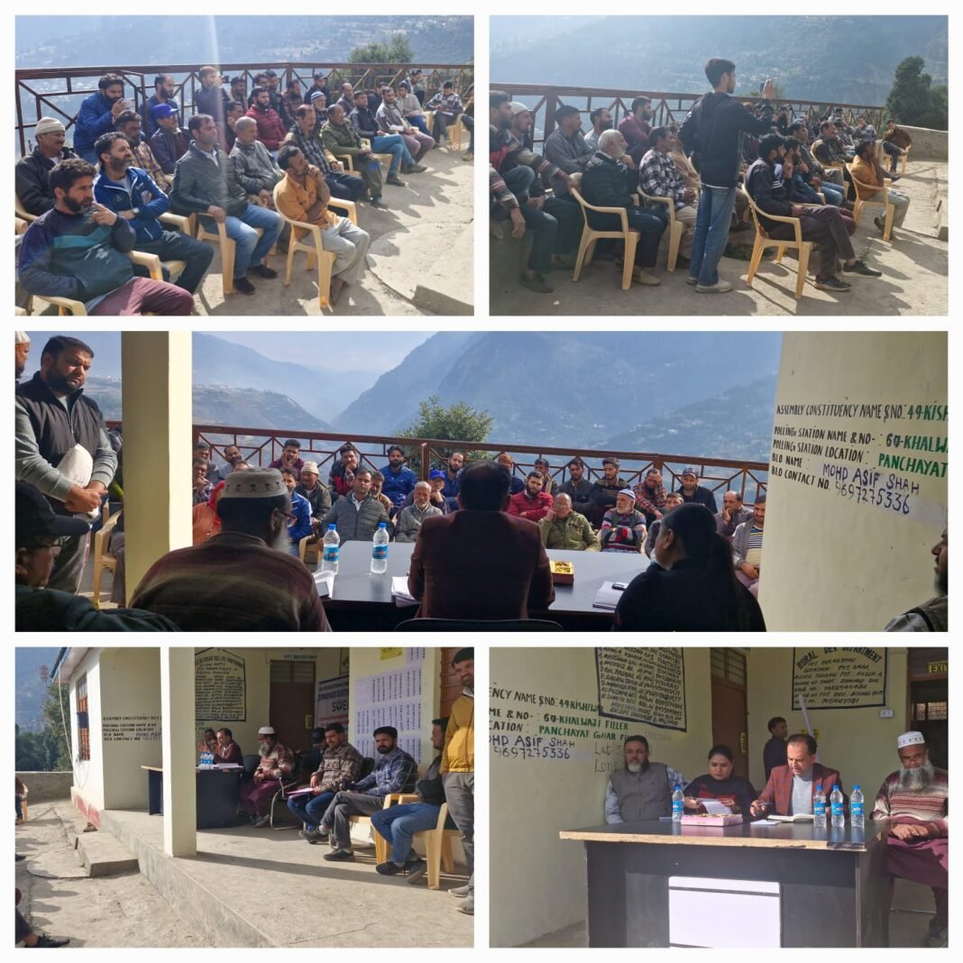 ACD Kishtwar Reviews Development Progress in Model Panchayat Feller-A