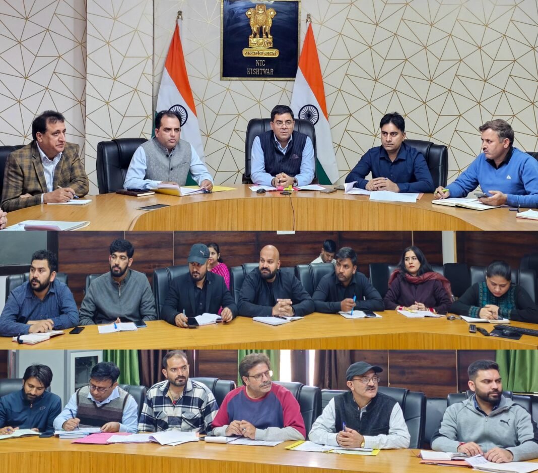 DPEO Kishtwar Reviews Special Summary Revision of Panchayat Electoral Roll with January 1, 2025 as Qualifying Date