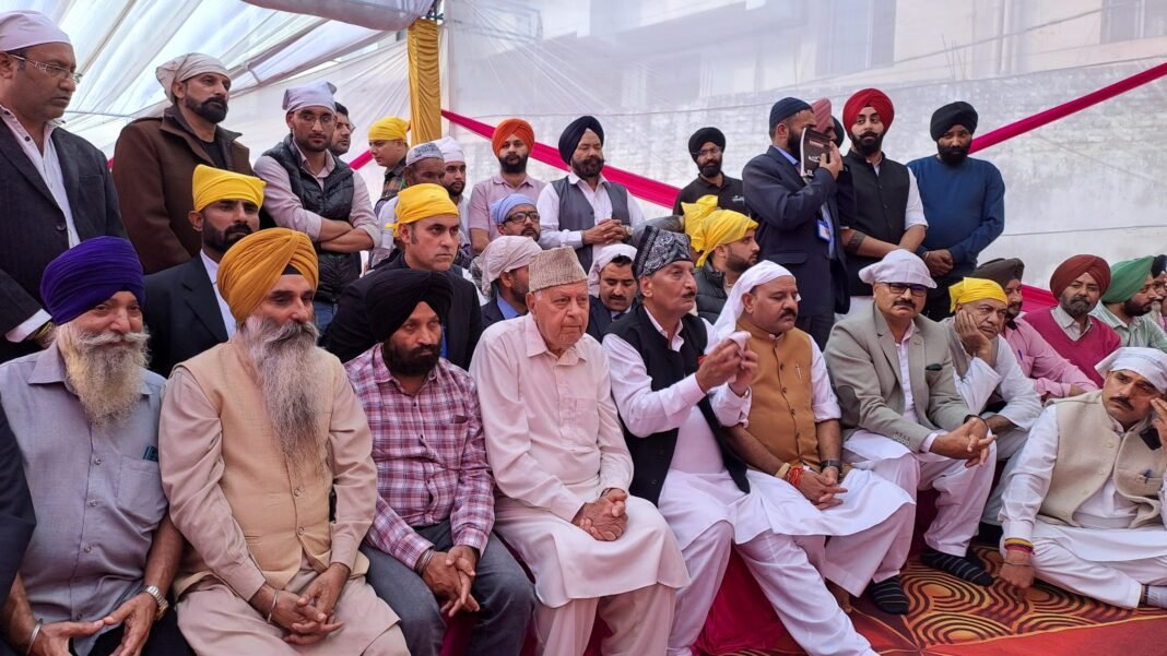 On Guru Purab eve, Dr Farooq promises due representation to Sikhs in Legislative Assembly