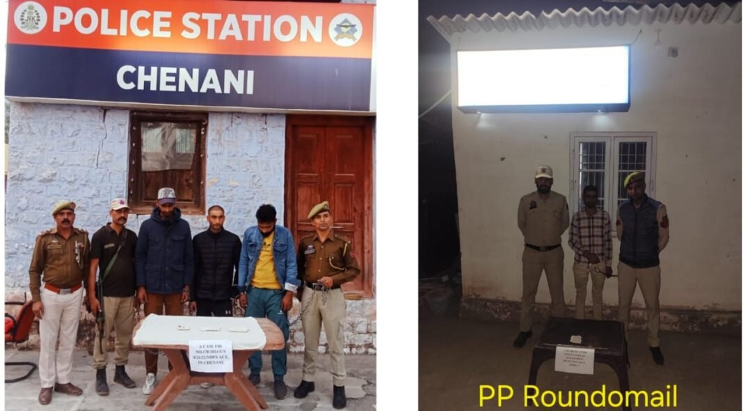 Udhampur Police Cracks Down on Drug Trade, Four Arrested