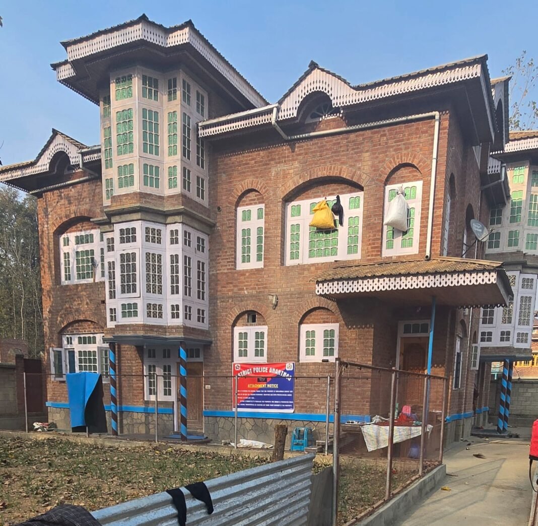 Police attaches property worth Rs 1.2 crores in J&K’s Anantnag