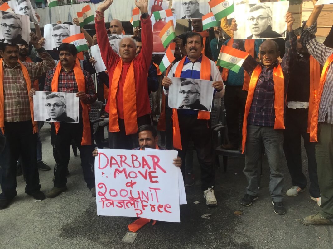 Dogra front and Shiv Sena protest seeks darbar move