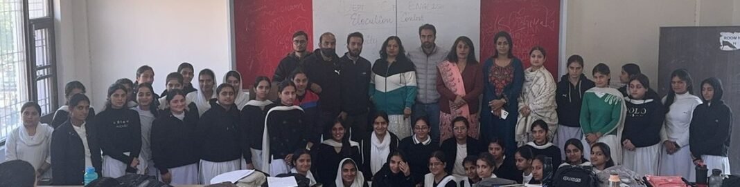 Elocution on “Good Manners: A Prerequisite for Personality development” held at GCW Udhampur