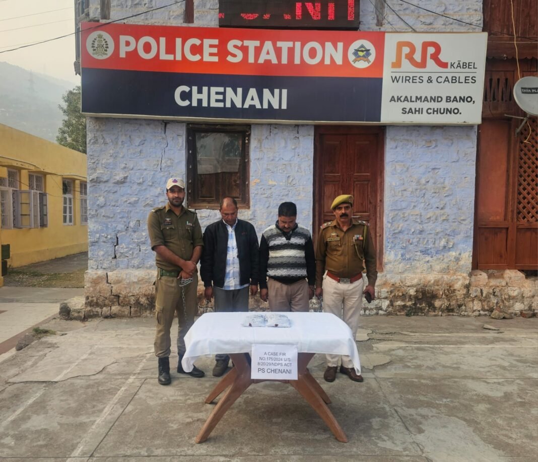 Two held with charas in Chenani