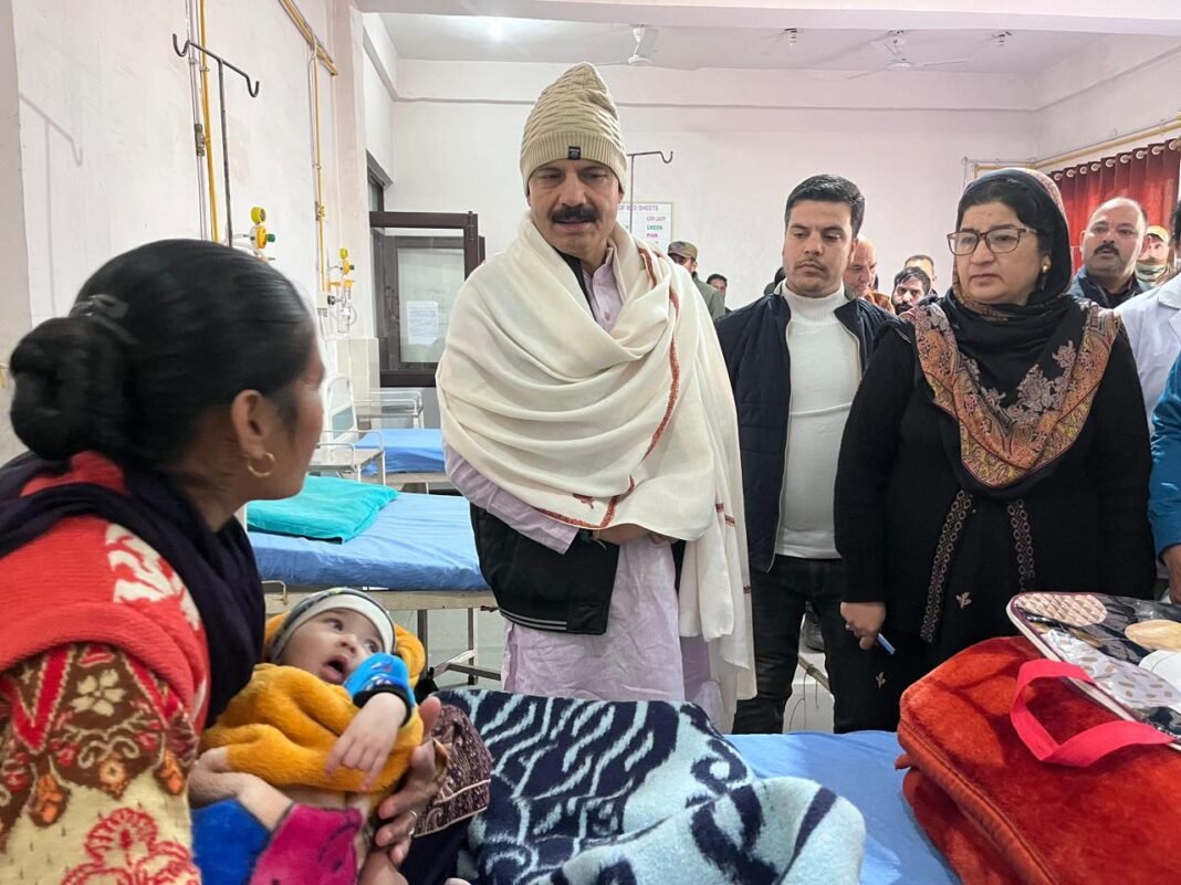 MLA Mankotia Visits CHC Chenani, issues strict directives to address Patient issues
