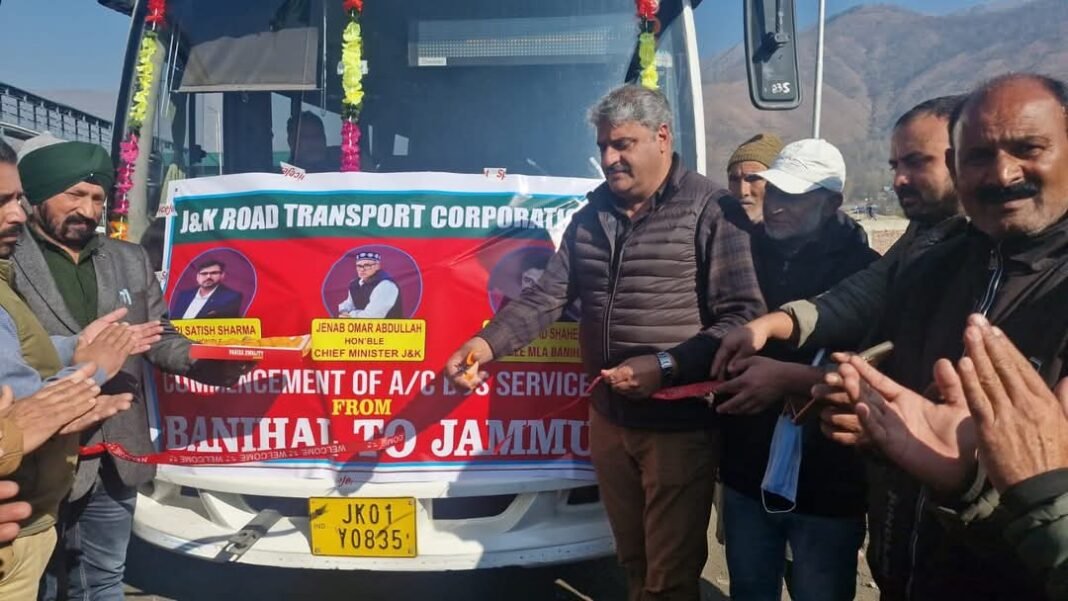 Modern AC bus service brings cheer to Travelers from Banihal to Jammu