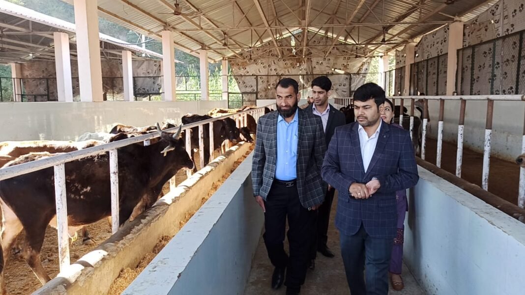 Commissioner, JMC Visits Cattle Pound, Seri Khurd, Nagrota