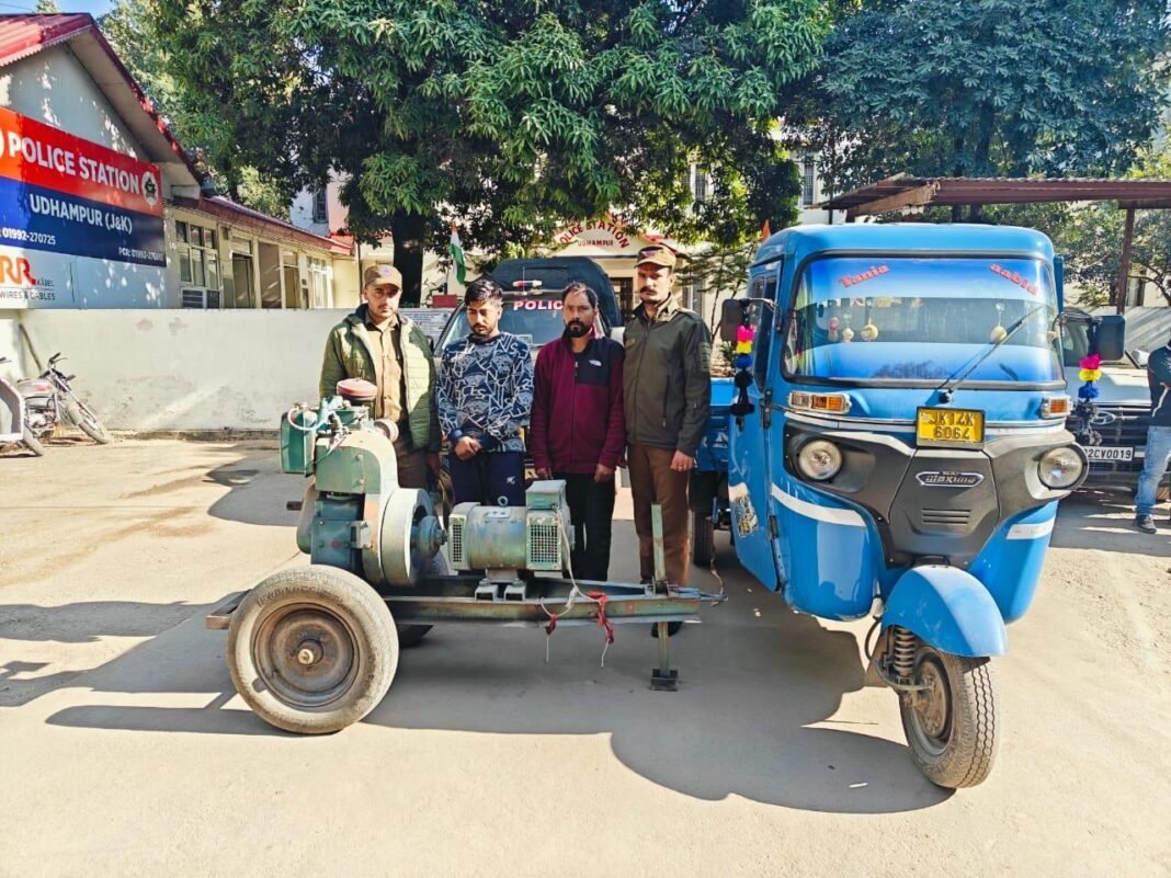 Theft case solved, stolen item recovered, 02 accused arrested