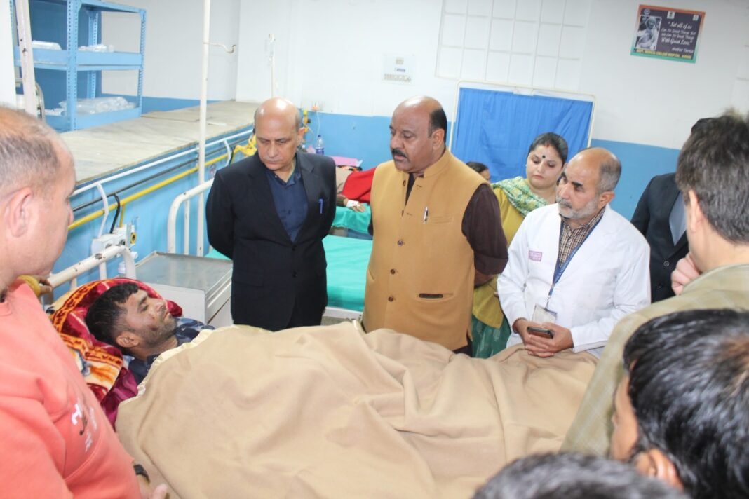 Dy CM visits Kishtwar accident victims at GMC Jammu