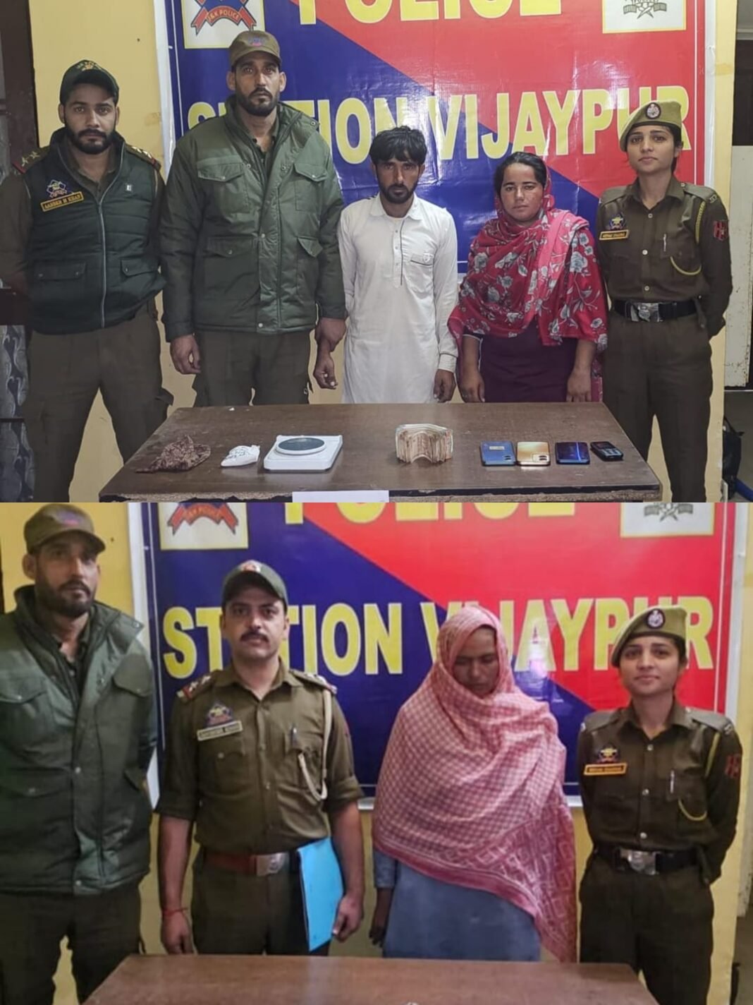 Crackdown on Narcotics Smugglers :- Three Drug Peddlers including two women arrested, herion, 04 Mobile Phones and Cash Recovered