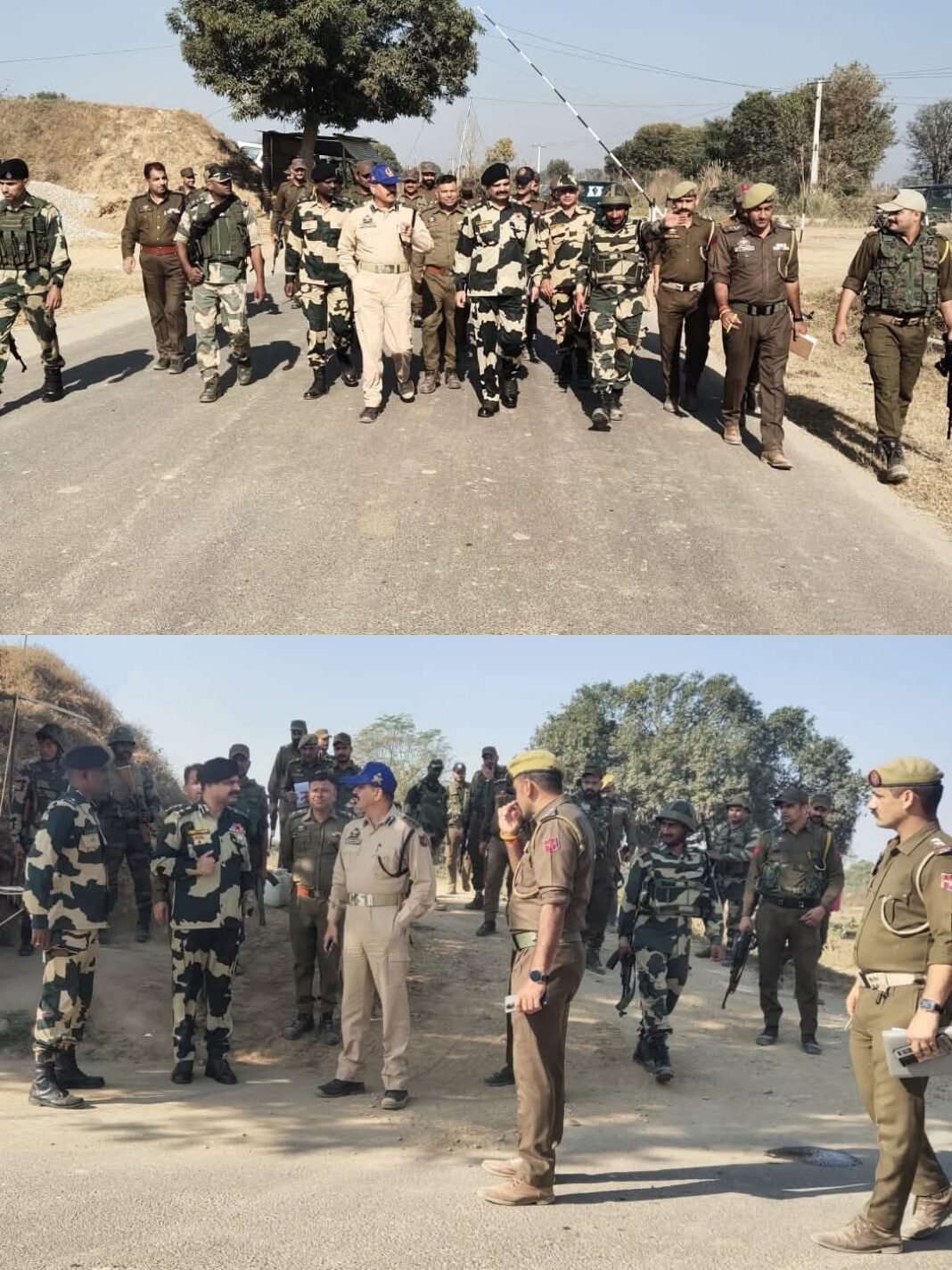 Police BSF conducts Joint patrolling along Indo-Pak Border in Samba