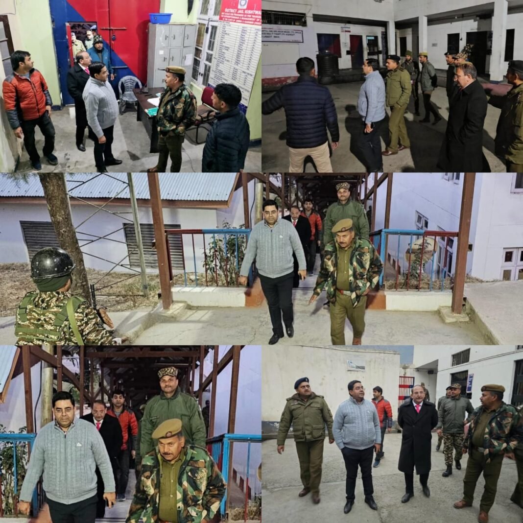 DM Kishtwar Inspects District Jail, Oversees all logistics and Security
