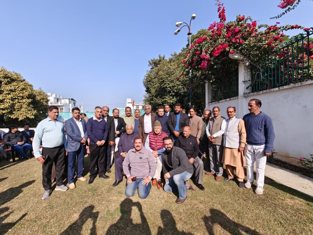 NC District Presidents congratulate Dr Farooq Abdullah on performing Umrah