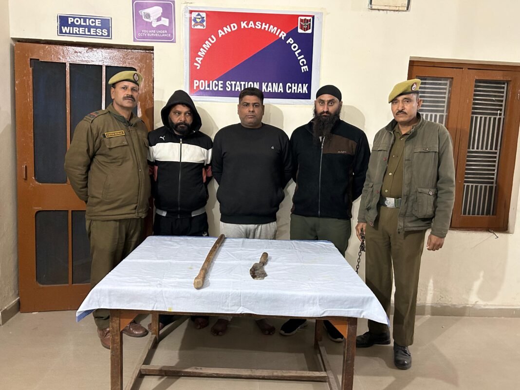 Trio Involved in attempt to murder case in Kanachak area arrested by Jammu Police