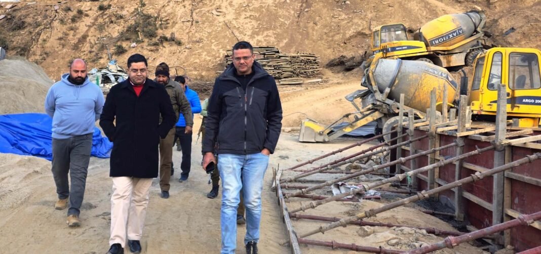 DC conducts spot inspection of 400/132 KV Sub Station at Trigam