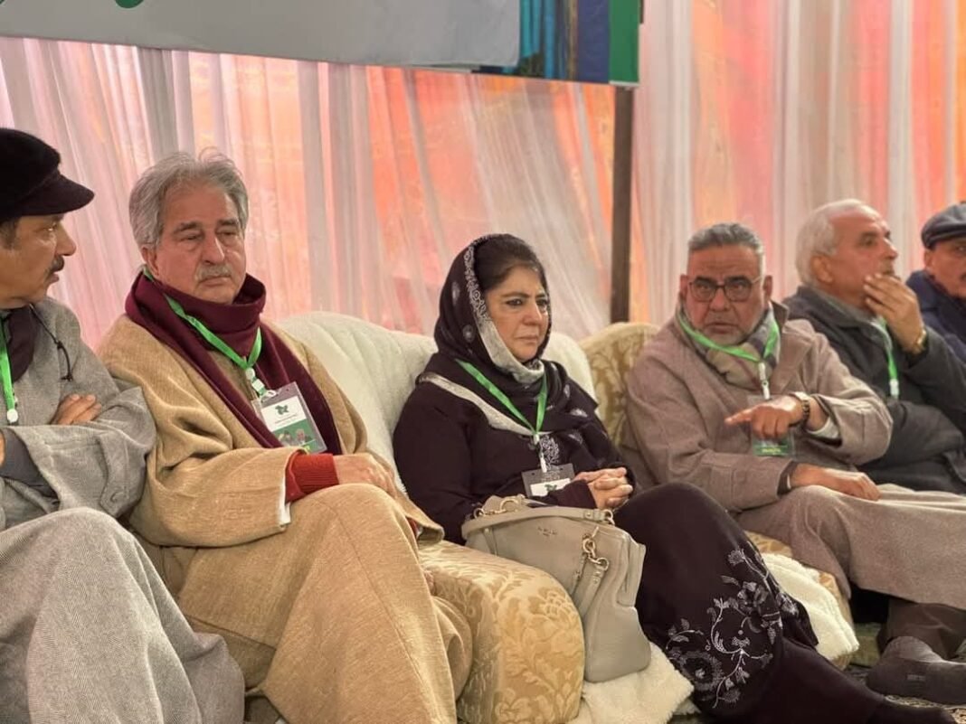Mehbooba Mufti criticizes NC for silence on crucial issues, Vows PDP will lead fight for J&K’s rights