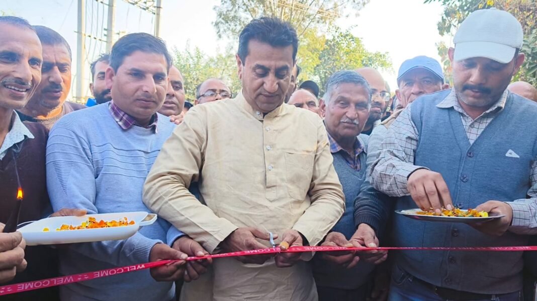 MLA inaugurated Construction of link Road from Hatli Manu Road to Upper Rasooh