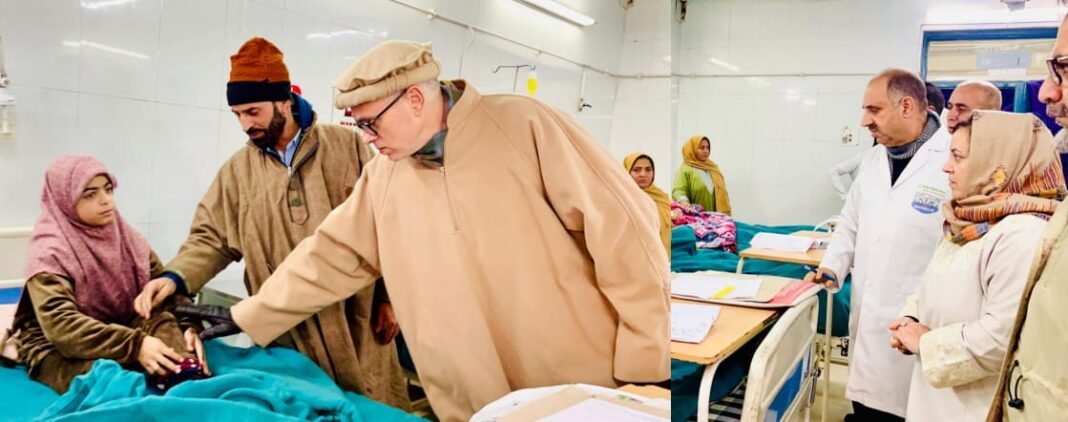 CM Omar Abdullah conducts surprise checks at Kashmir’s premier Medical Institutions