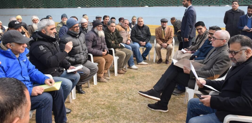Chief Minister Omar Abdullah listens to people’s grievances