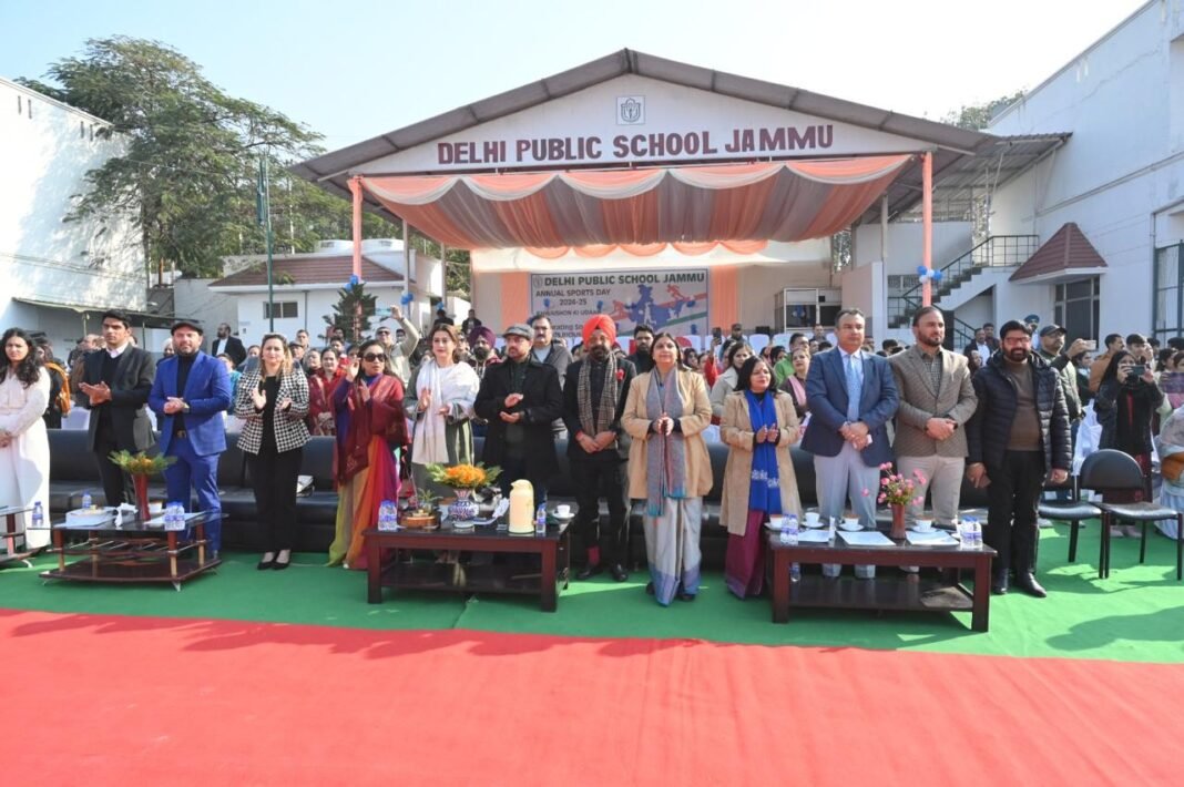 Inspiring Sports Day “Khwaishon ki Udaan” Inaugurated at DPS Jammu by Sports Minister Satish Sharma along with Nuzhat Gul and Aneesa Nabi