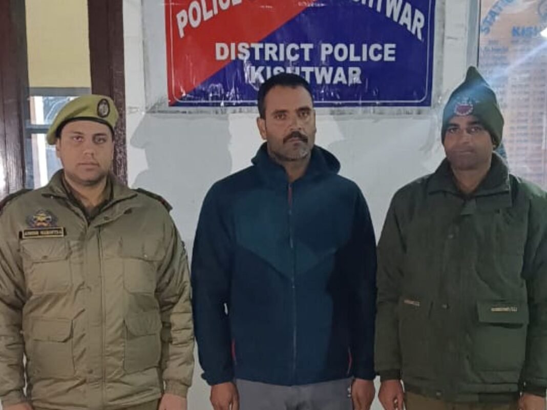 HARDCORE OGW BOOKED UNDER PSA IN KISHTWAR