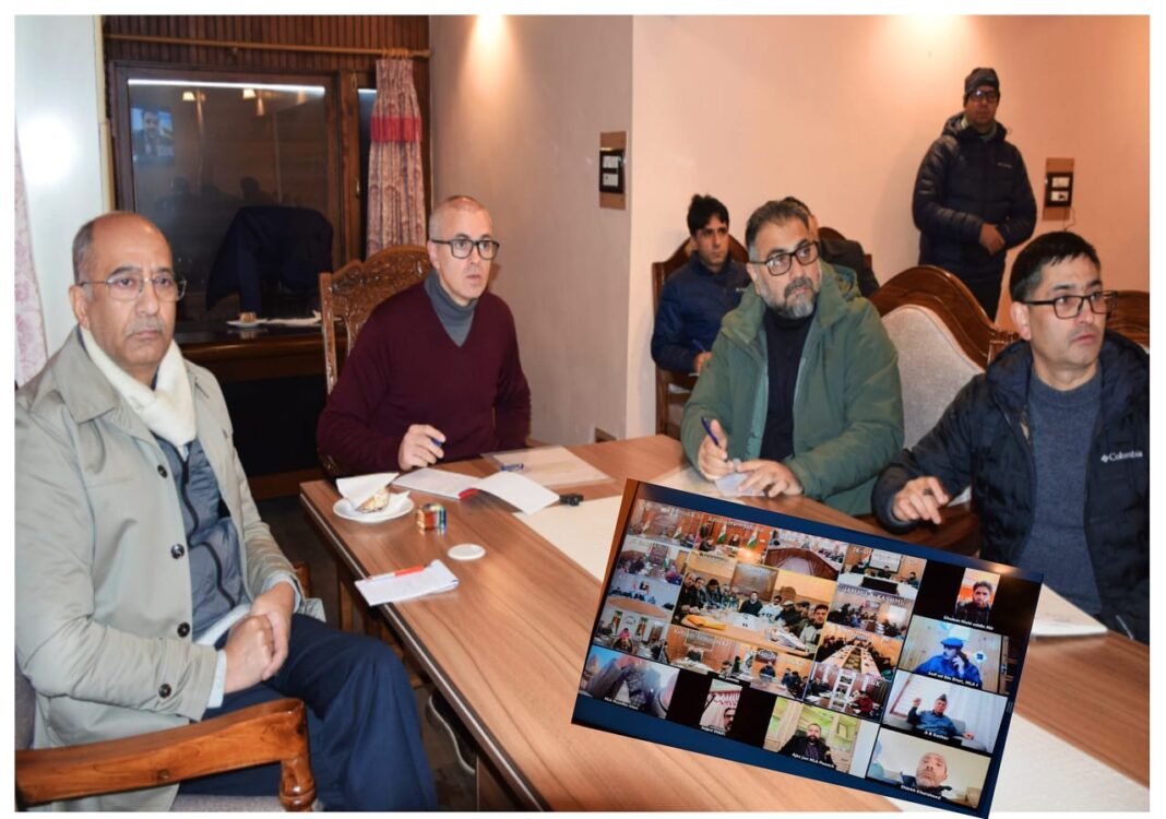 After the snowfall: Chief Minister Omar Abdullah monitors restoration process