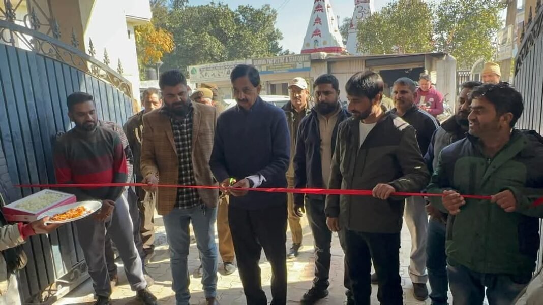 MLA INAUGURATES TILE WORK AT BDO OFFICE IN UDHAMPUR WEST