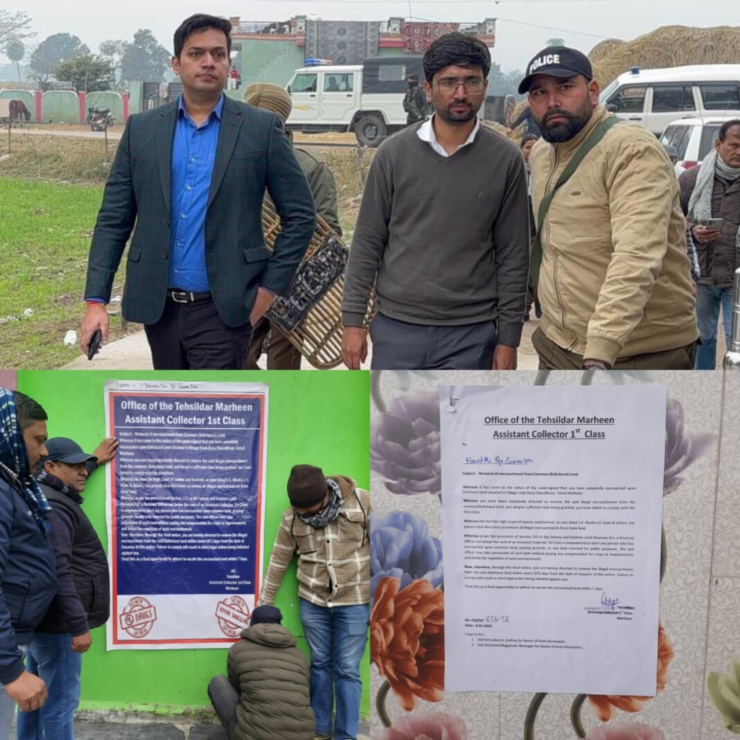 Kathua Admin Cracks Down heavily on Assets of Individuals with No Verified Source of Income, Issues Notice to Persons Involved in Drugs and Bovine Smuggling