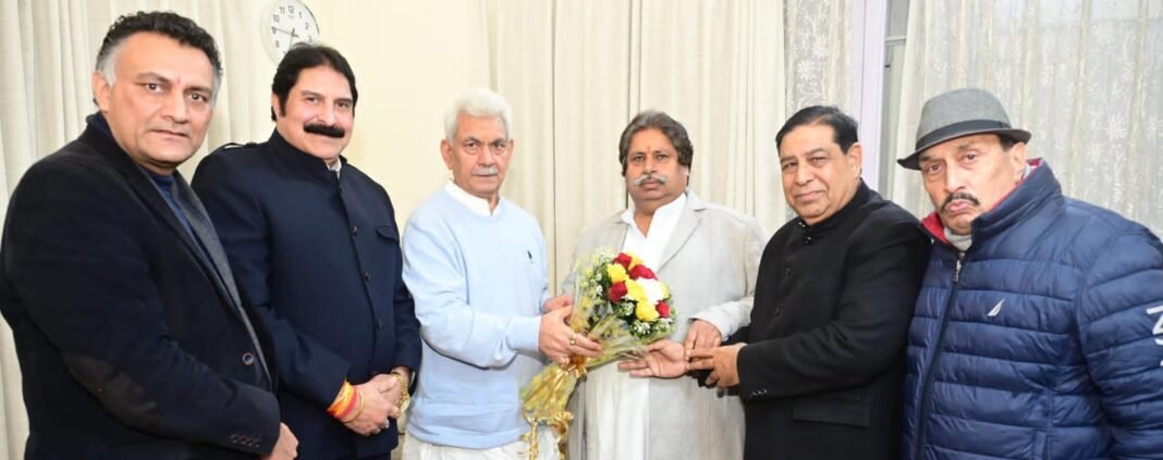 High-level Cong delegation meets Lt Governor Manoj Sinha