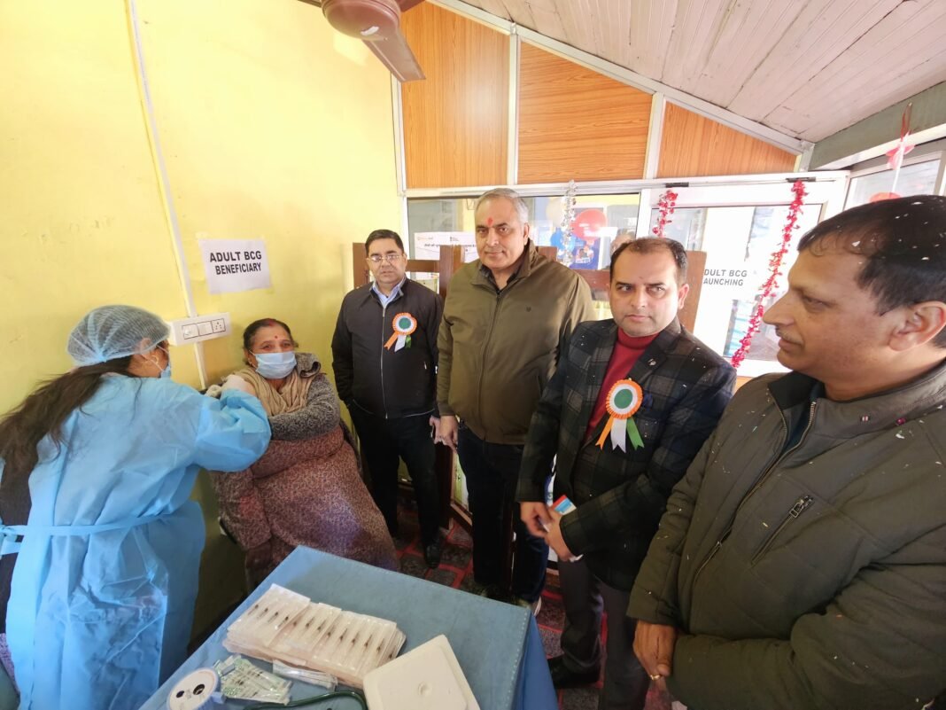 Deputy Commissioner Kishtwar inaugurated launch of BCG Vaccine for Adults at the District Tuberculosis Centre Kishtwar