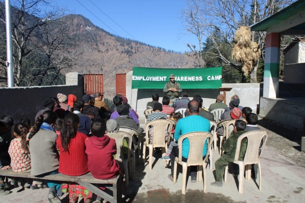 Indian Army Organised Employment Awareness Camp To Join The Armed Forces At Chas, Kishtwar