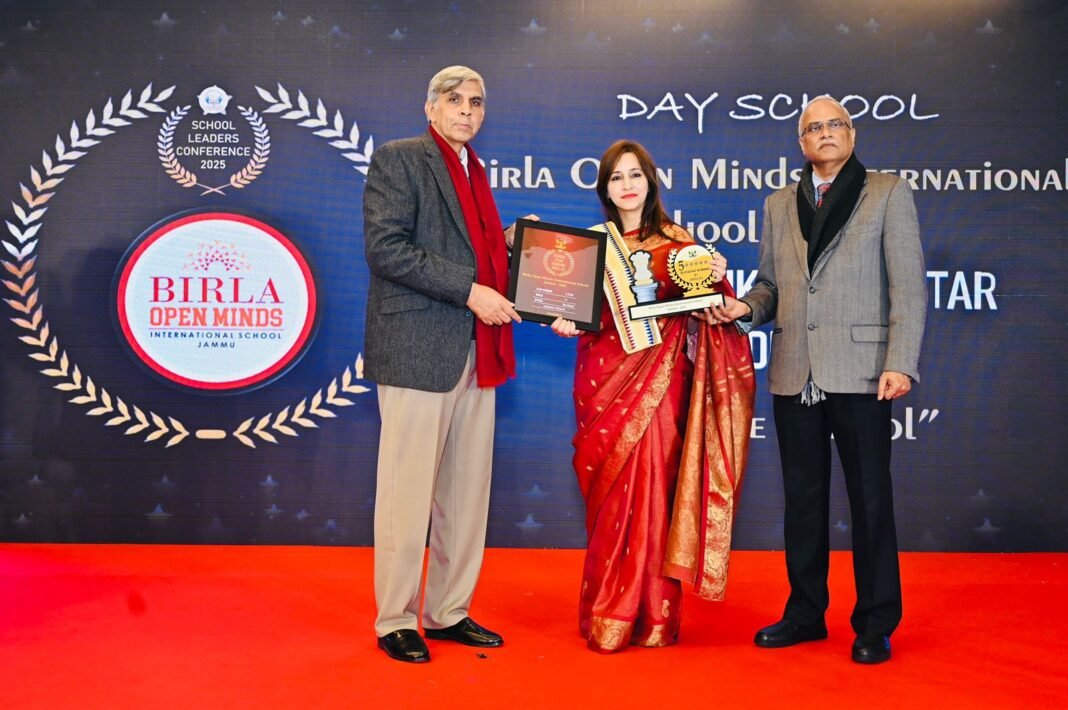BIRLA OPEN MINDS INTERNATIONAL SCHOOL, JAMMU, HONOURED WITH 5-STAR RANKING AWARD