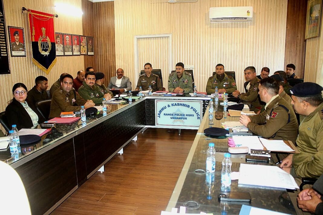 DIG UDHAMPUR-REASI RANGE CONDUCTED CRIME & OPS REVIEW MEETING