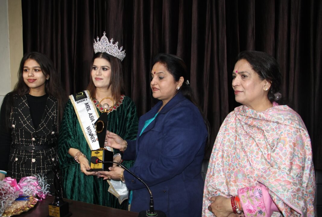 Jammu woman crowned Mrs. Asia Universal 2025