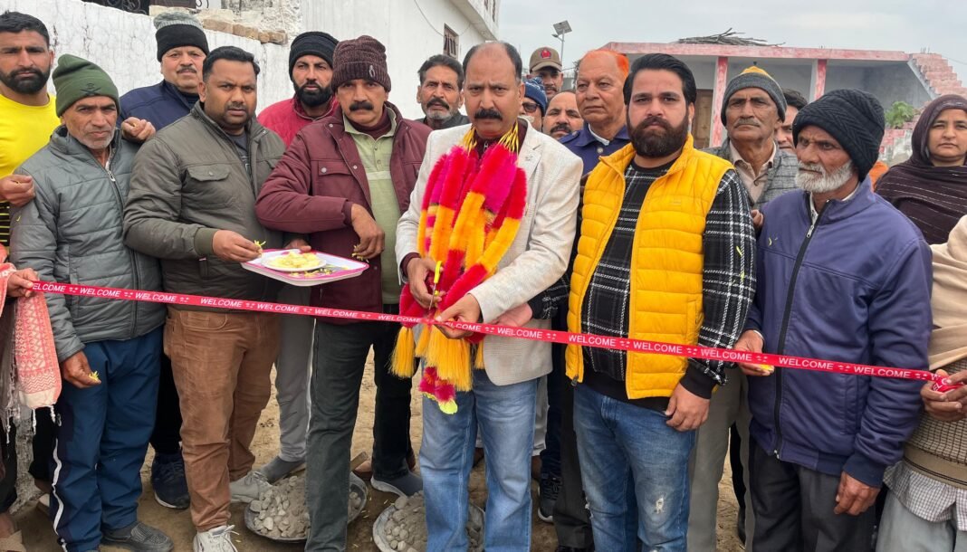 55 Lacs Development works kick started by Dr Rajeev Kumar Bhagat MLA Bishnah