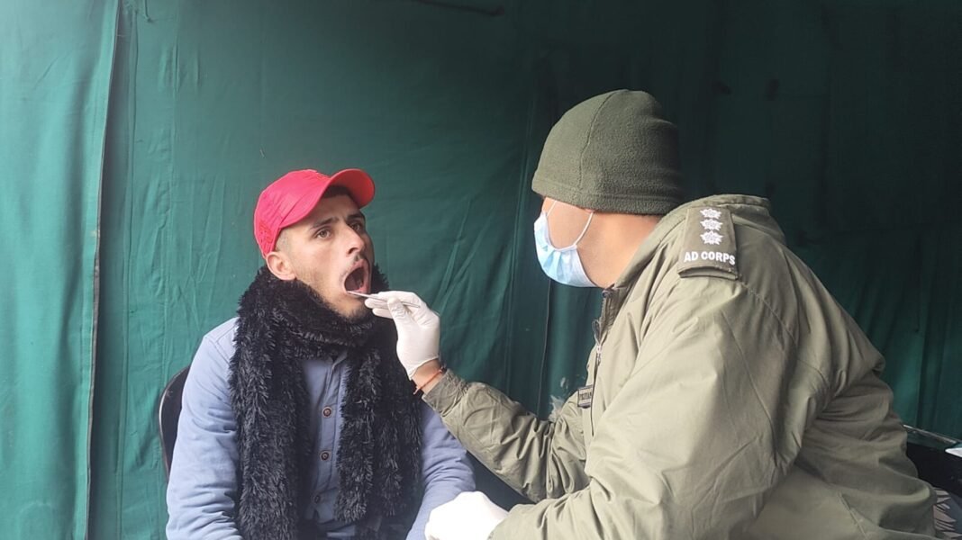 Indian Army Organised Medical and Dental Camp at Dabbi Village ahead of Fence in Bhimber Gali Sector Near LoC