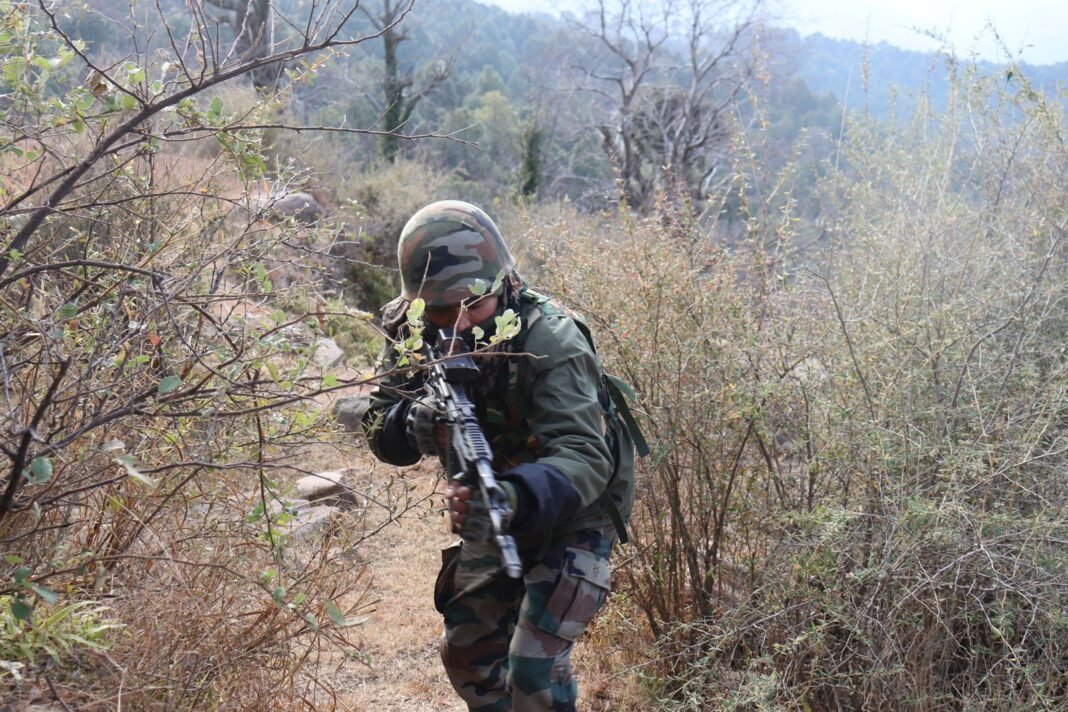 Security Forces recover suspected material from Degwar along LoC village