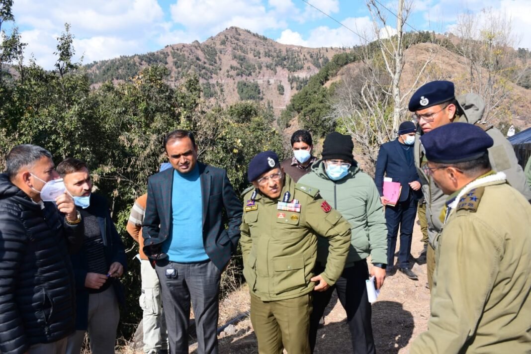 Divisional Commissioner, ADGP visit Badhaal village to review safety measures