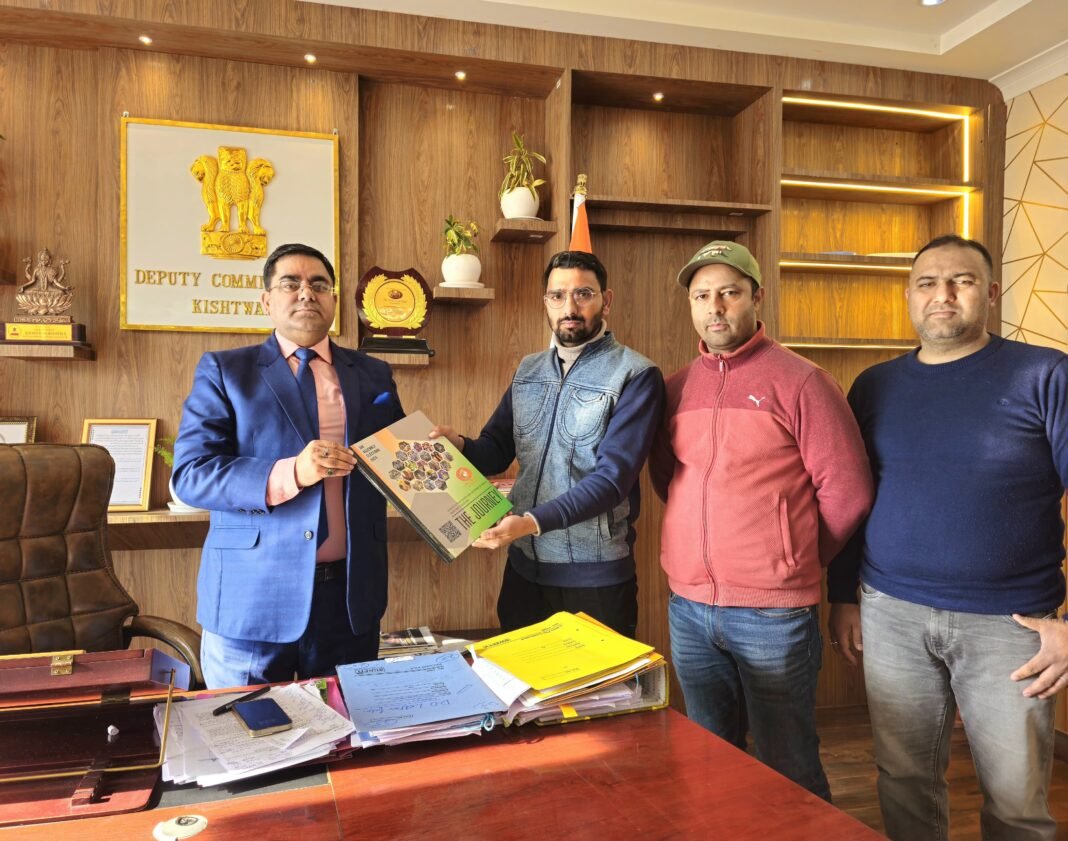 DD News Jammu Coffee Table Book on J&K Assembly Elections 2024 Presented to DC Kishtwar