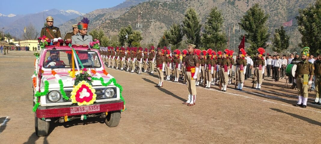 R-Day Full Dress Rehearsal held at RambanADC takes Salute from Contingents