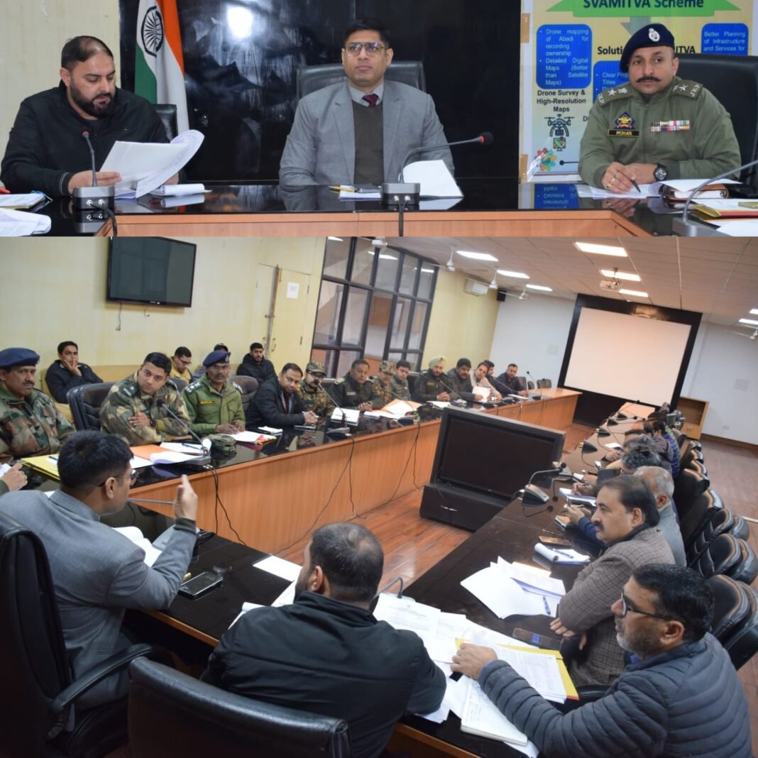 DC Poonch reviews Security, community welfare measures in Border areas