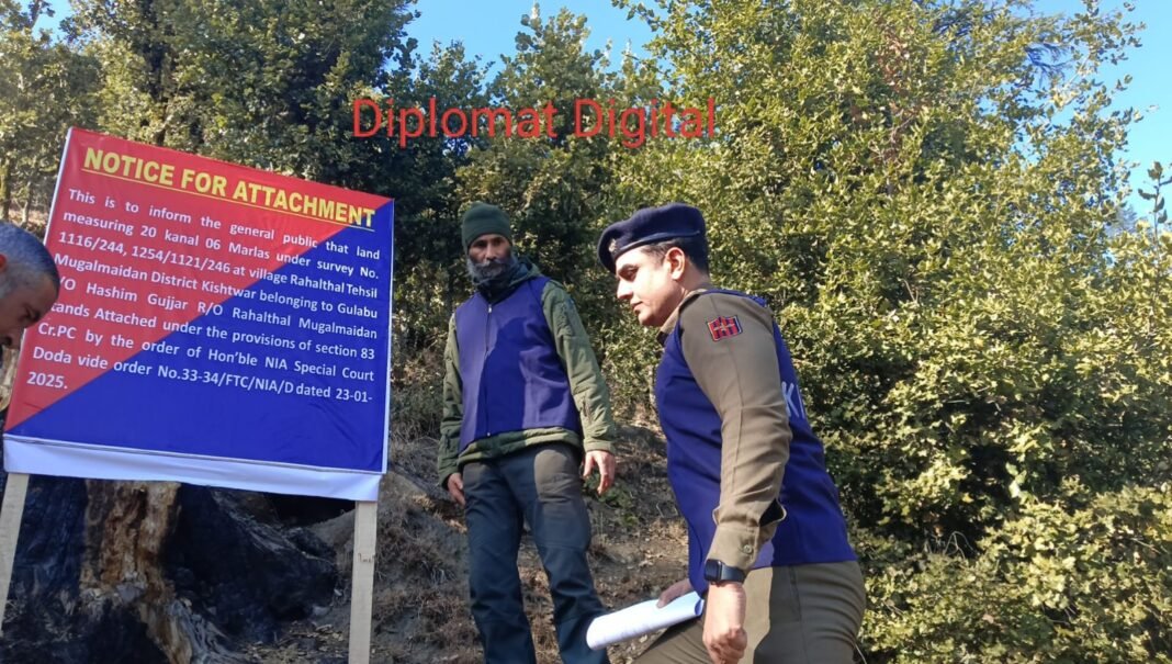 J&K Police’s SIU Unit attach properties of 11 Pak – based terror commanders in Kishtwar crackdown