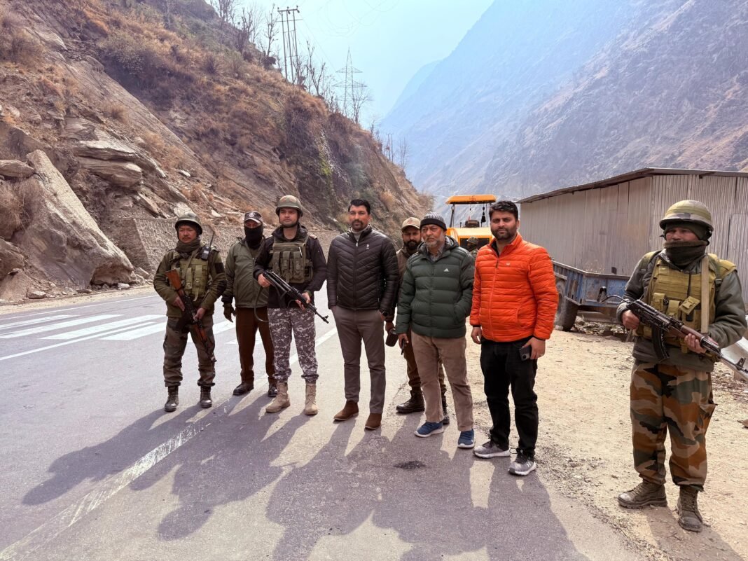 ARTO Kishtwar along with 7 Assam Rifles Unit Kishtwar laid Special Naka to Check Overspeeding of Vehicles: Speed Gun Used
