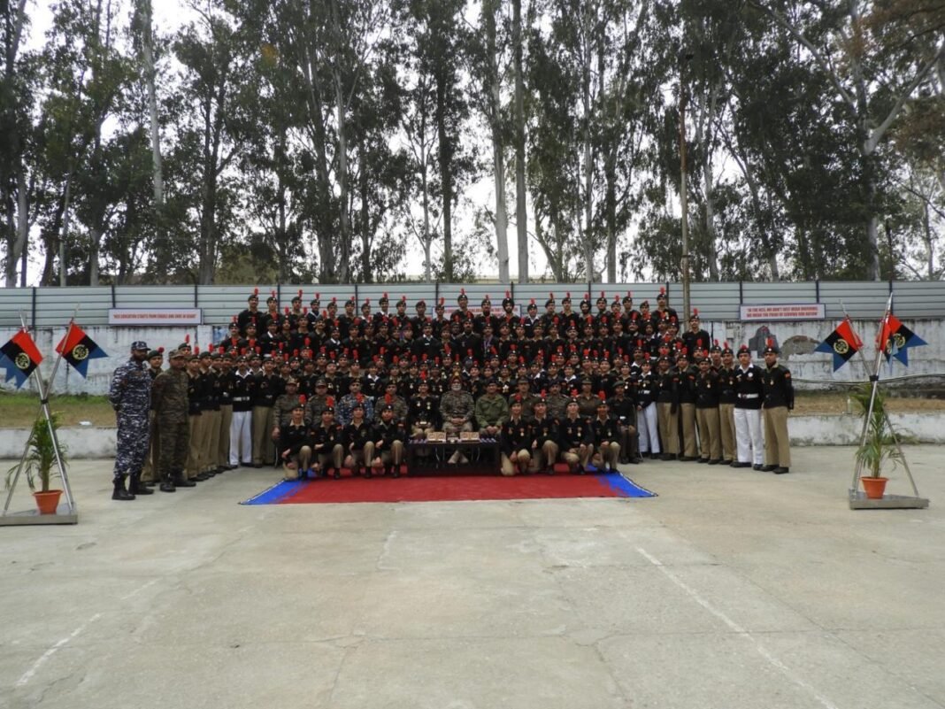 Maj Gen A Bevli, VSM ADG, JK&L Directorate Felicitates RDC 2025 Cadets at NCC Training Academy, Nagrota