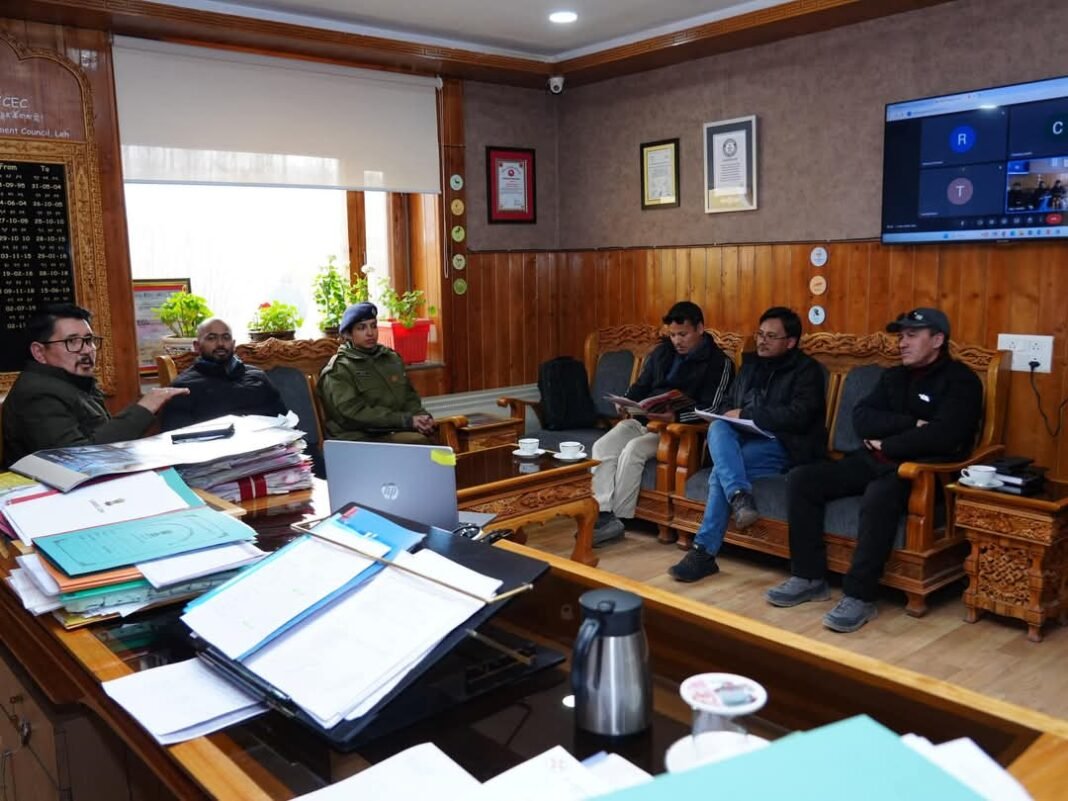 Chairman/CEC, LAHDC Leh, Adv Tashi Gyalson reviews procedure of Birth and Death Certificates issuance