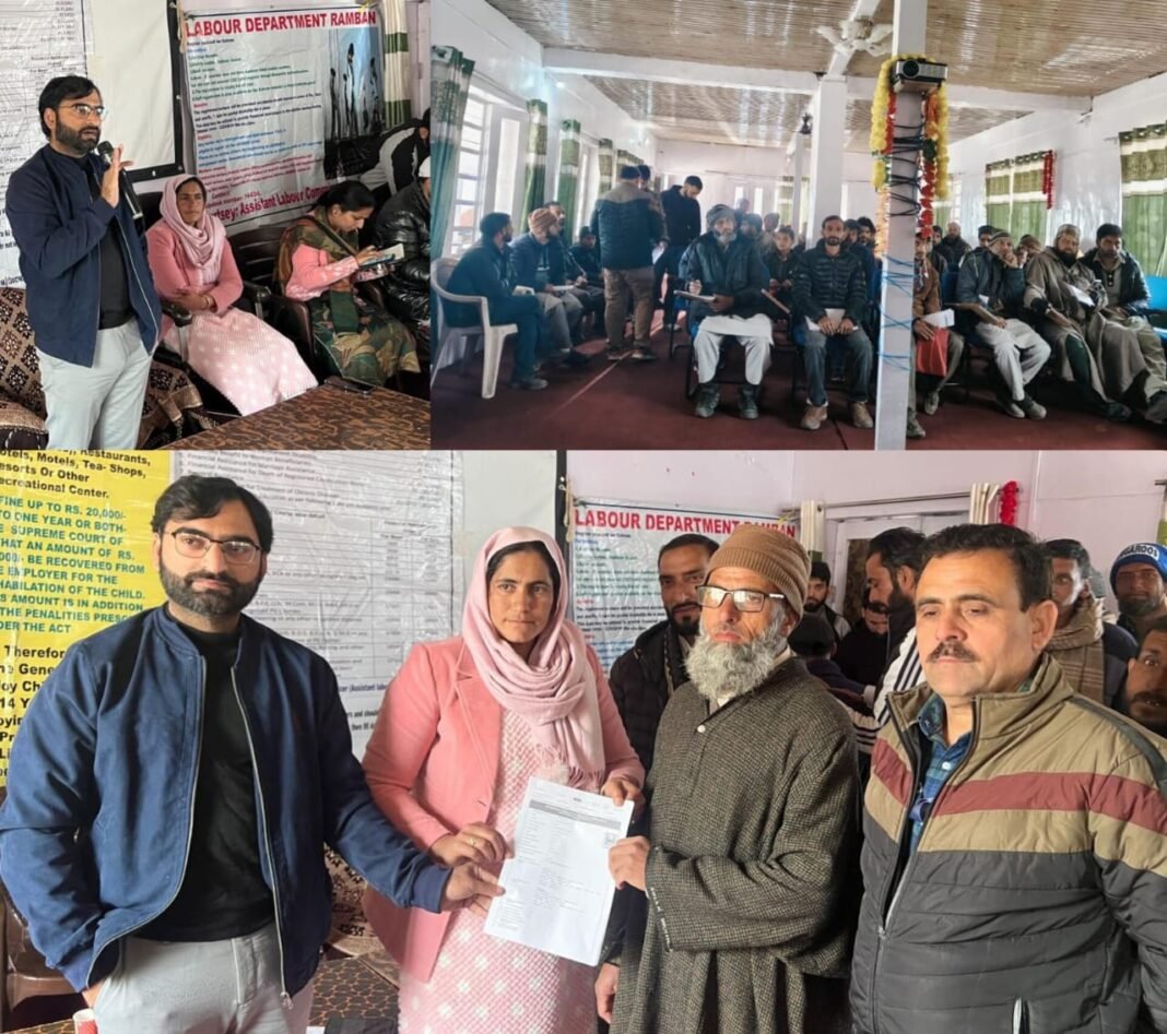 Labour and Employment Department Conducts Awareness and Registration Camp at Gool
