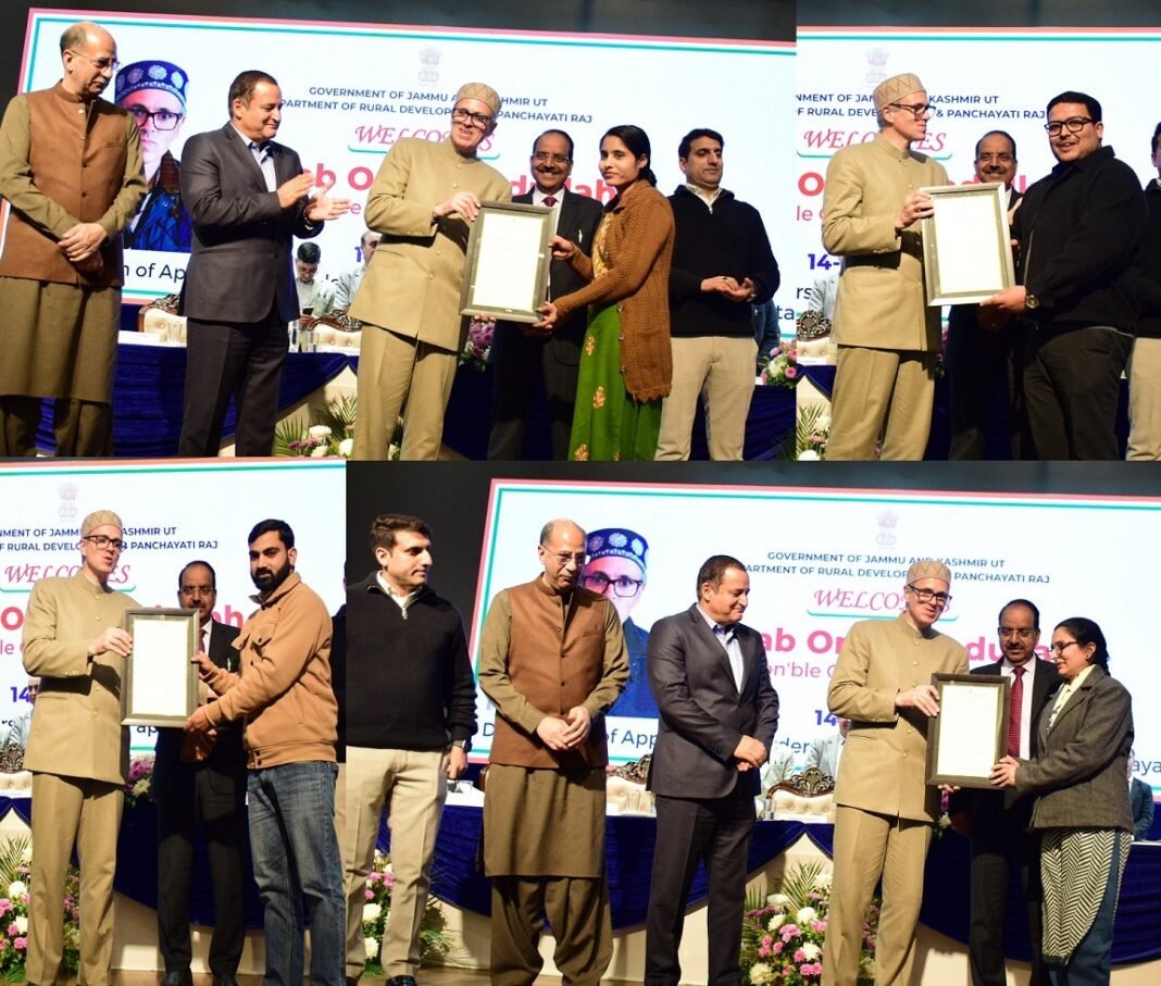 CM Omar Abdullah distributes appointment orders to Panchayat Secretaries at SKUAST-Jammu